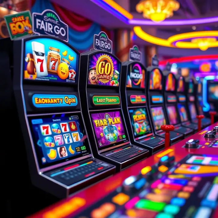 Colorful interface of popular Fair Go Games showcasing diverse gameplay options and vibrant graphics