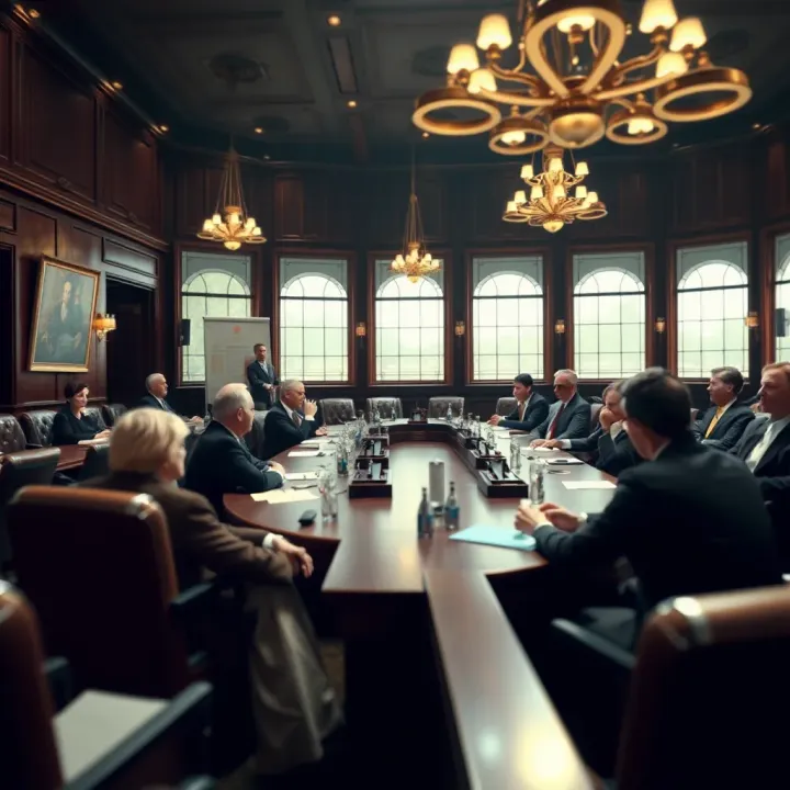 Council chamber discussing property rates and dispute resolution