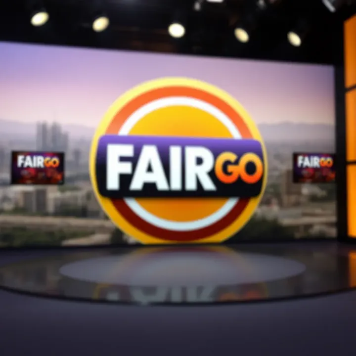Fair Go television program logo on a studio backdrop