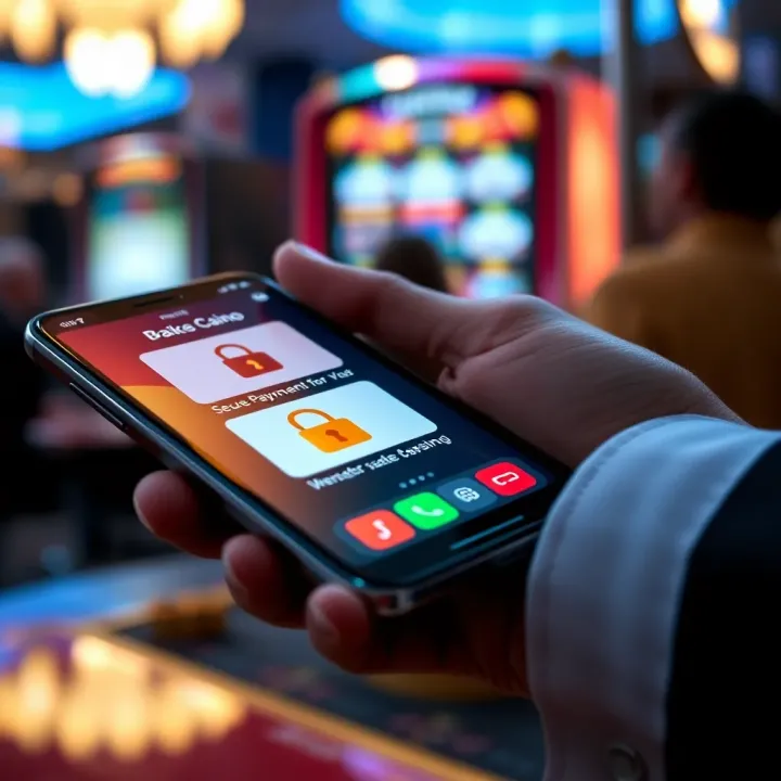 Secure mobile payment process on FairGo Casino platform with visible transaction icons