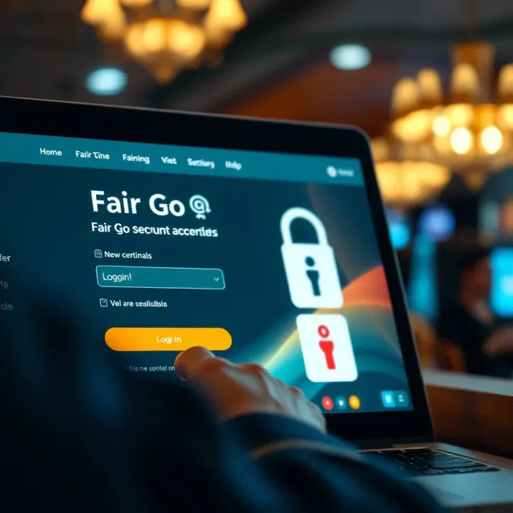 User entering login credentials on a secure financial website