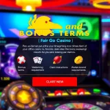 Graphic showing a virtual casino interface with icons representing bonus terms, wagering requirements, and claim instructions