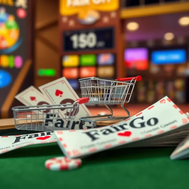 Illustration of various discount coupons and digital vouchers with shopping cart icons