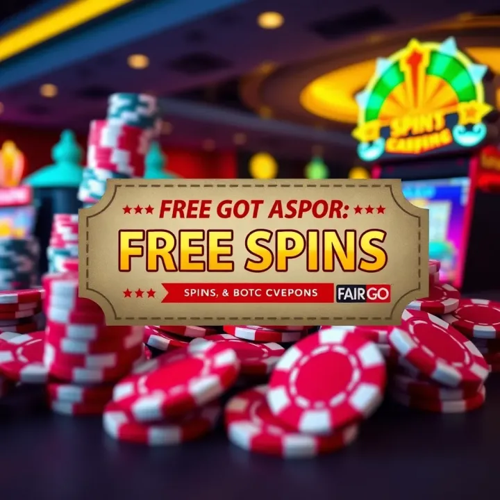 Illustration of digital coupons with casino chips and slot machine icons