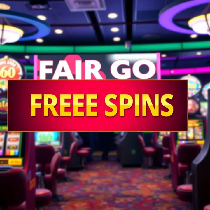 Fair Go Casino interface showing free spins promotion banner