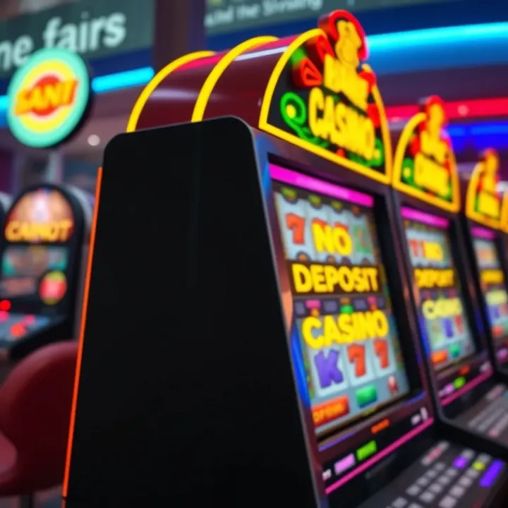 Exploring No Deposit Bonus Codes at Fair Go Casino Illustration showing a casino slot machine with glowing text highlighting no deposit bonus codes